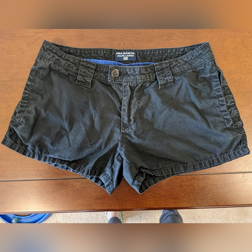 Ralph Lauren black cotton shorts size 6 / 28”